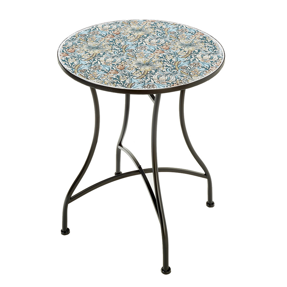 アイアン ガーデンテーブル 幅60cm ハノーヴァフラワー 71900