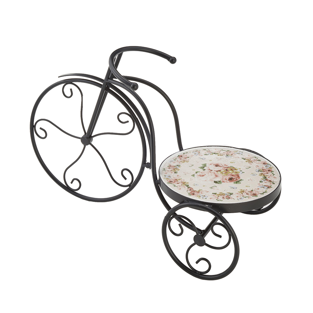 アイアン プランタースタンド 幅53cm ピンクローズ 71905