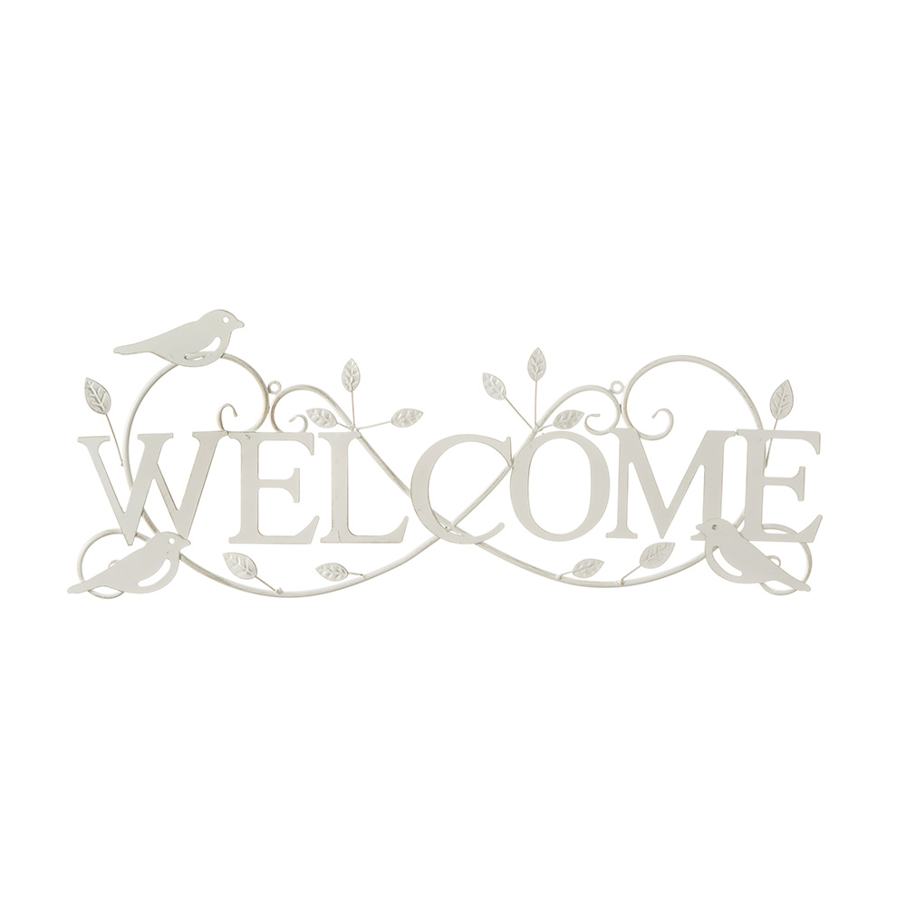 アイアン ウォールデコ バード ホワイト 71916