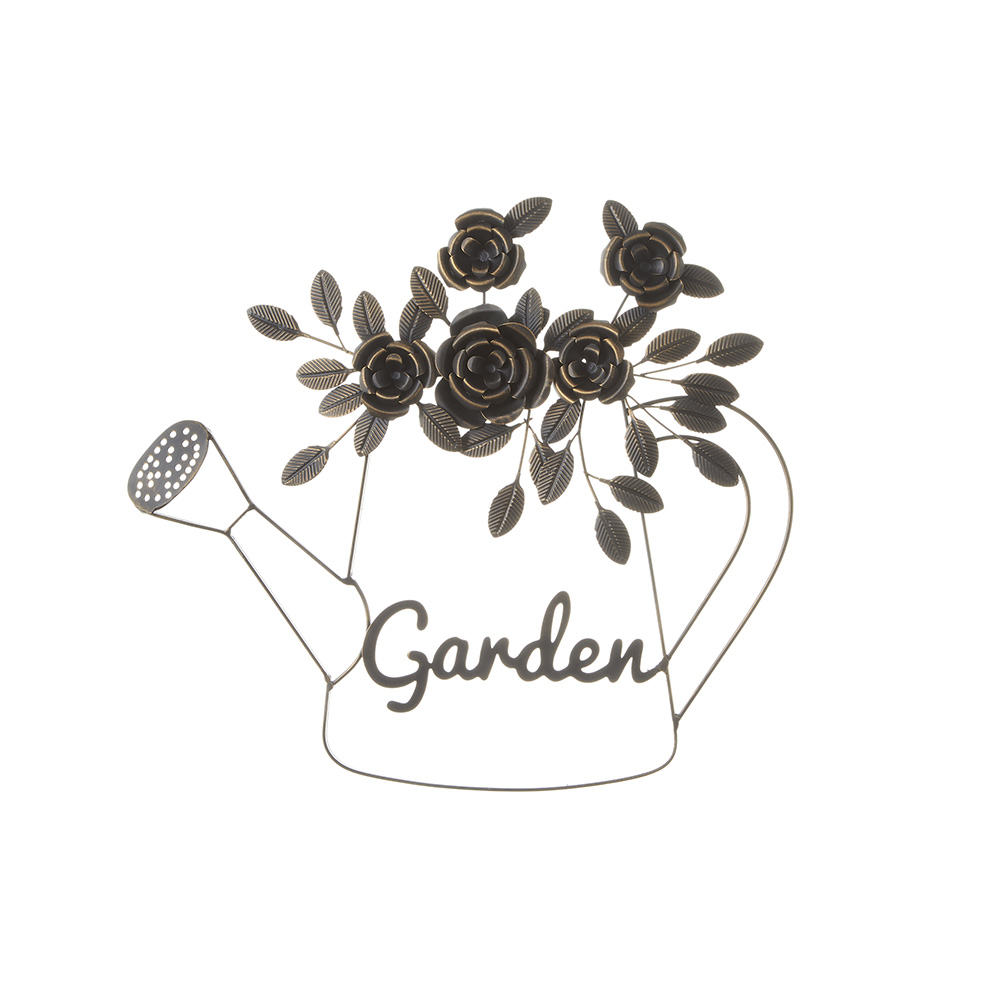 アイアン ウォールデコ ジョウロ ブロンズ 71924