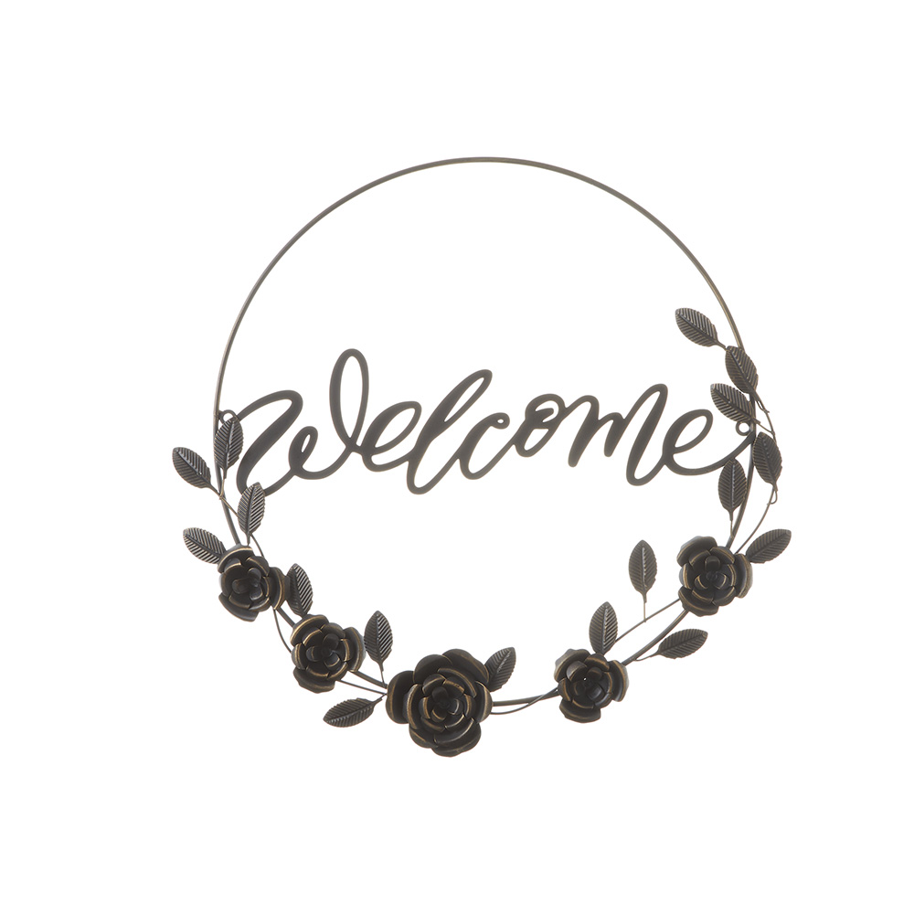 アイアン ウォールデコ ローズ ブロンズ 71926