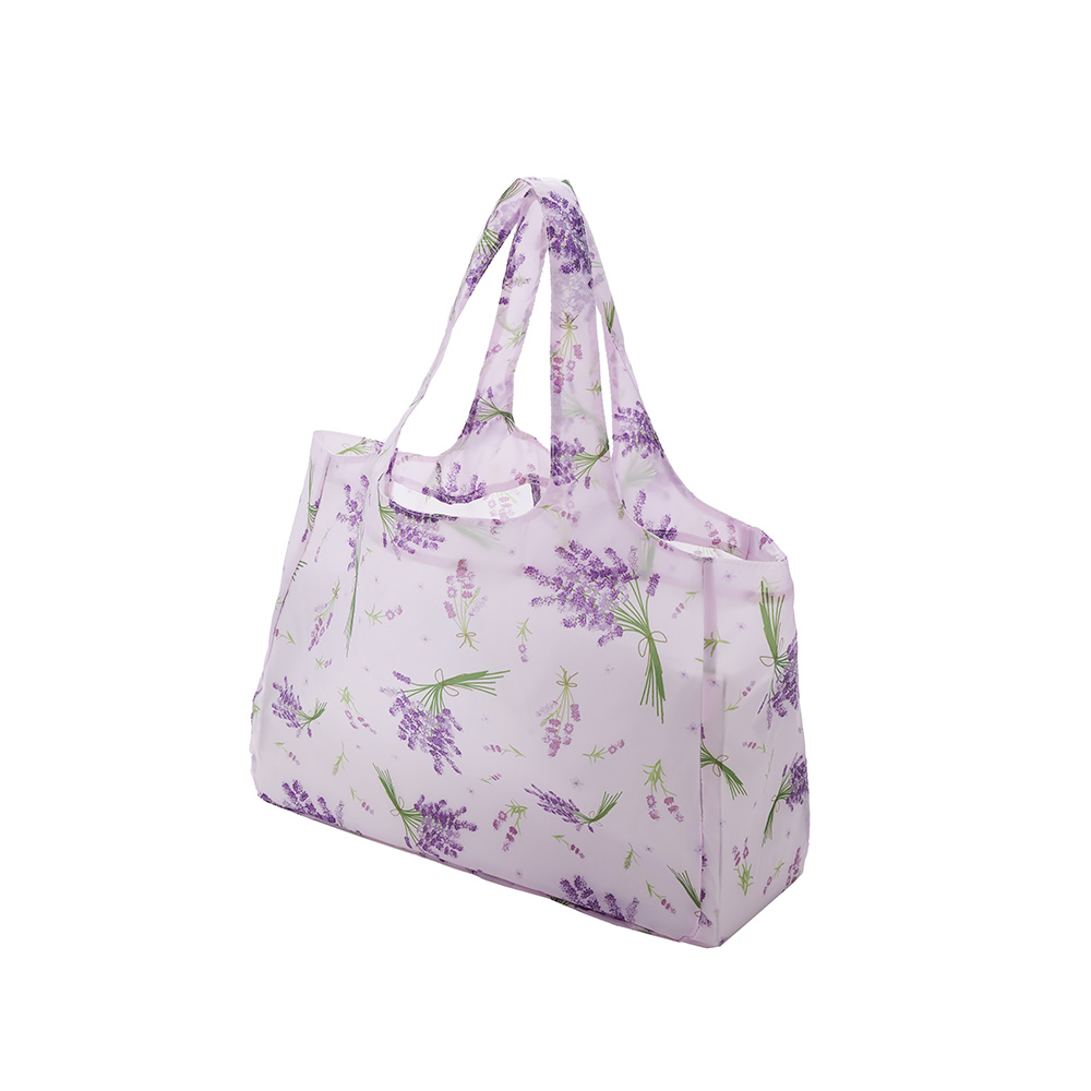 マチ付き エコバッグ ラベンダー 75008