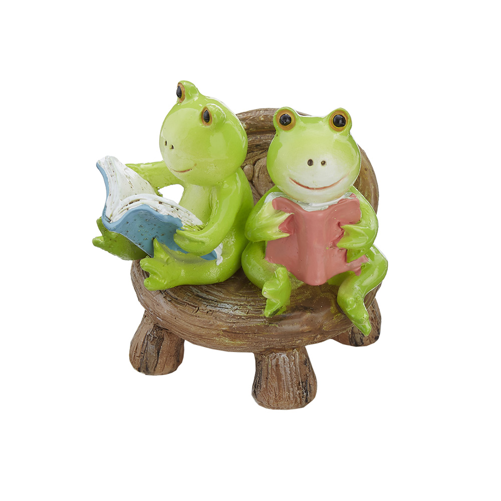 オーナメント カエル 『仲良し読書』 64541