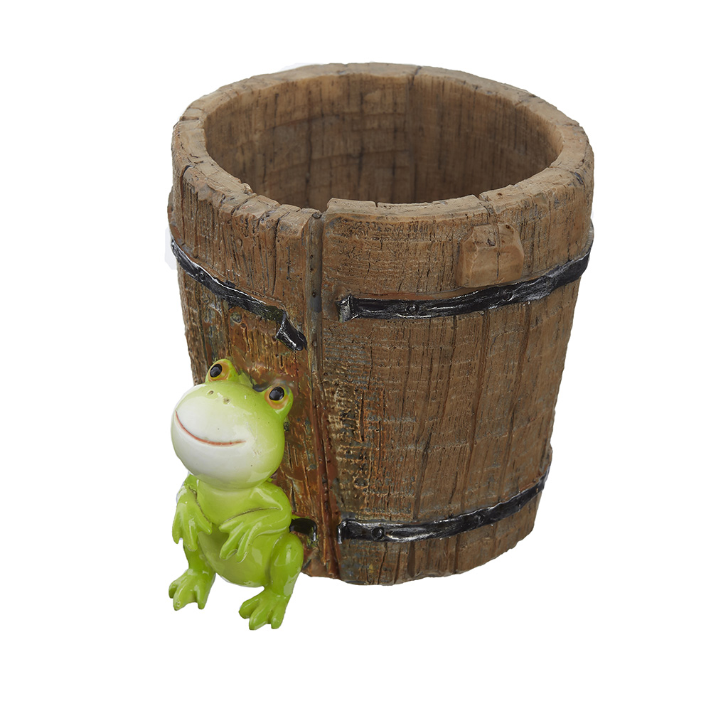 オーナメント カエル 『小物入れバケツ』 64545