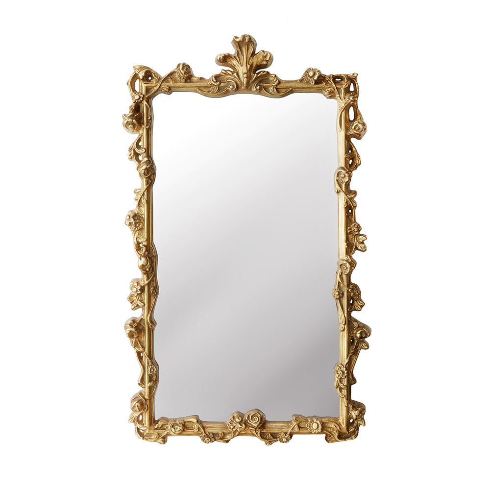 クラシック調 ウォールミラー 高さ98cm ゴールド 70661