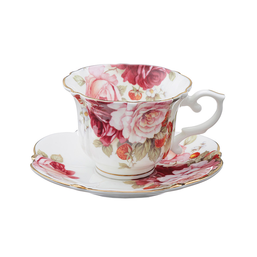 【ROYALARDEN/ロイヤルアーデン】ボーンチャイナ カップ&ソーサー 240ml 37101 ※電子レンジ対応