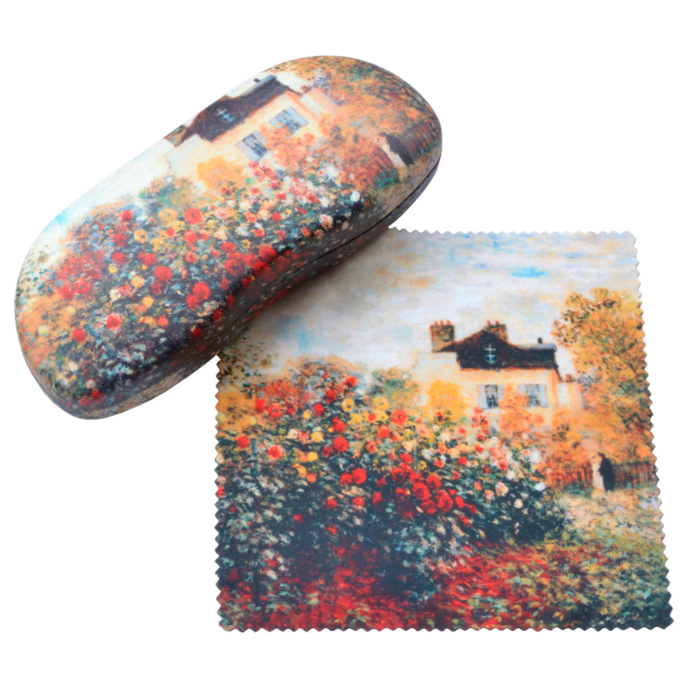 【ROYALARDEN/ロイヤルアーデン】メガネケース (メガネ拭き付き) モネ アルジャントゥイユのモネの庭 73521