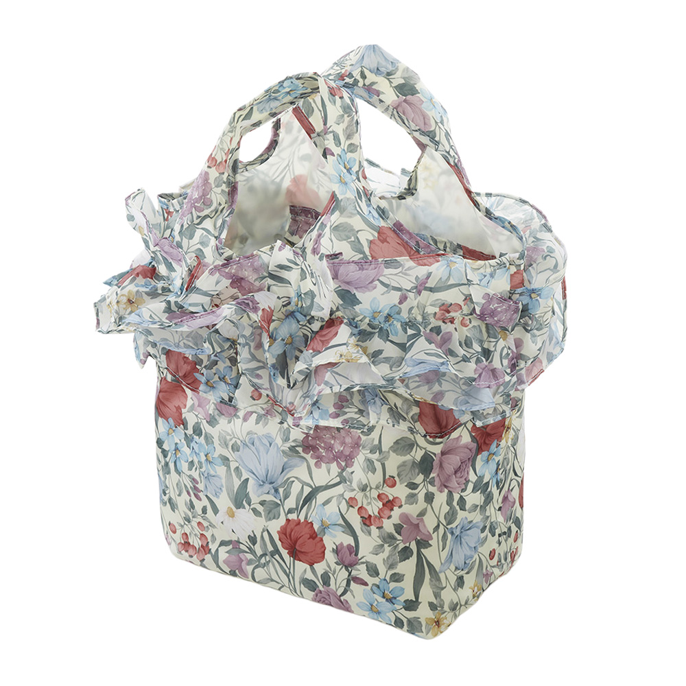 かわいいフリル付きエコバッグ マニフィガーデン 73796