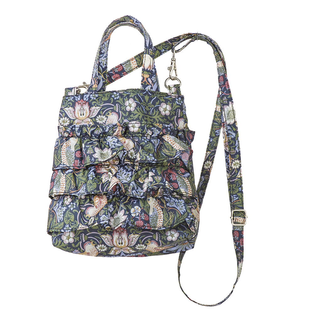 【ROYALARDEN/ロイヤルアーデン】フリル付きポシェット バード＆ストロベリー 73925