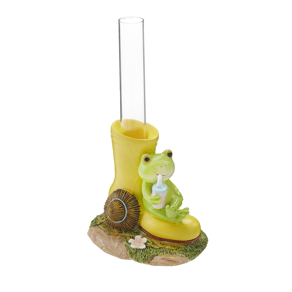 オーナメント カエル 一輪挿し 『長靴も良いかも』 64531
