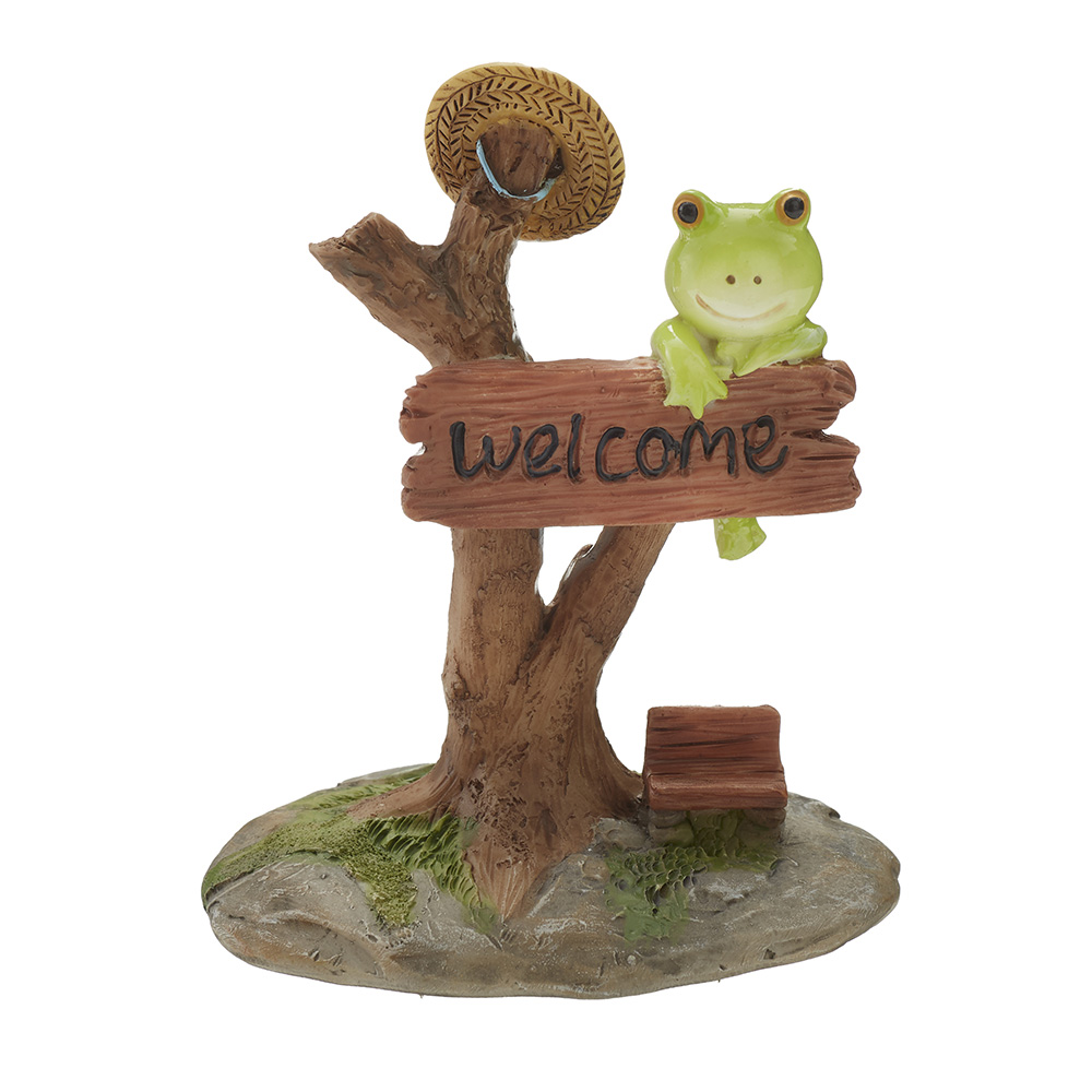 オーナメント カエル 『いらっしゃいませ』 64533