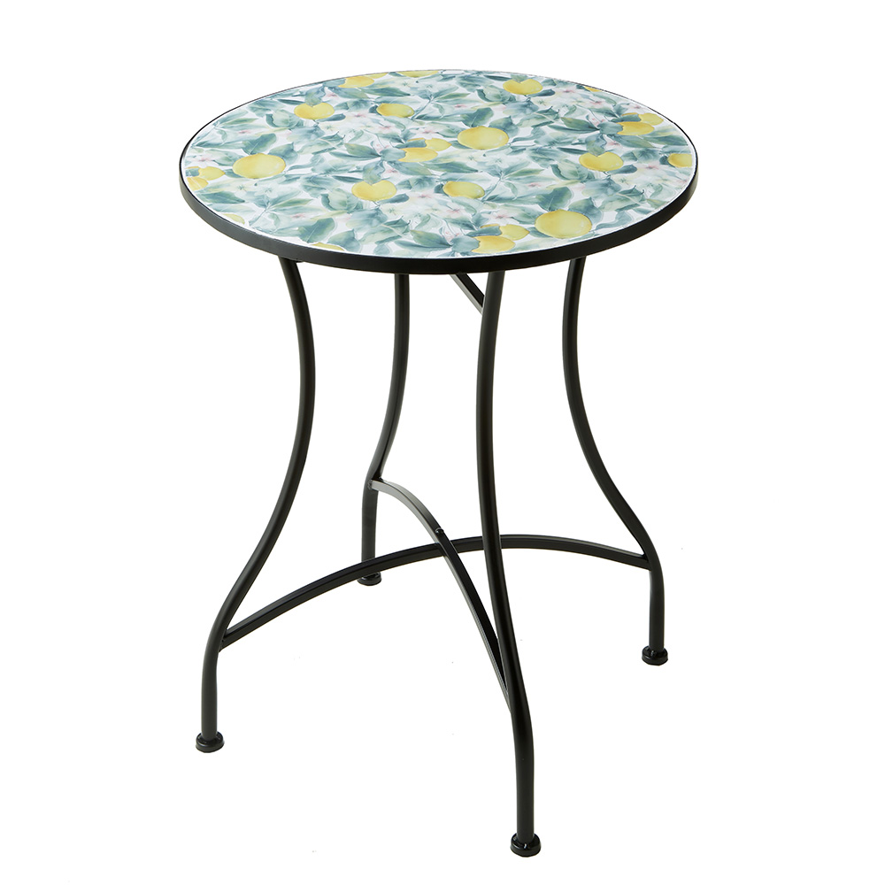 アイアン ガーデンテーブル 幅60cm レモン 71883