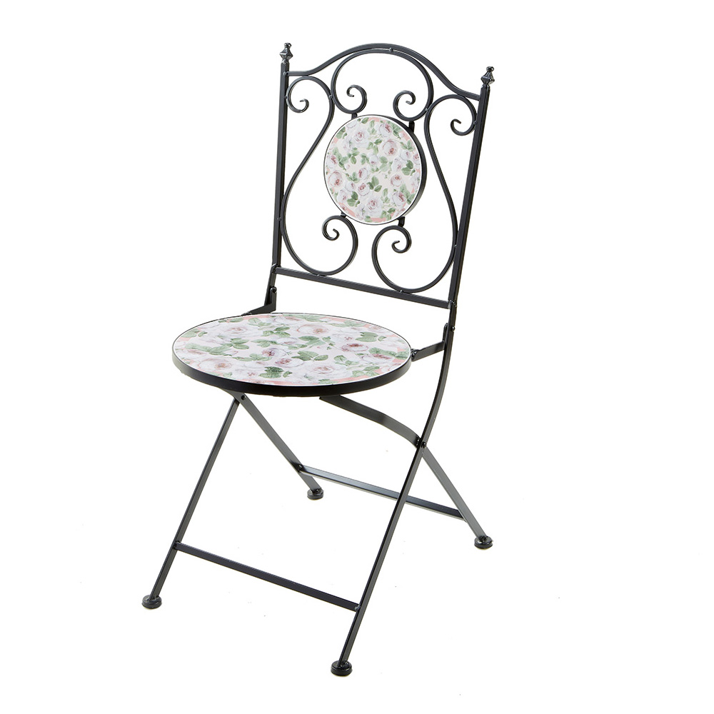 アイアン ガーデンチェア 幅39cm マリアローズ 71887