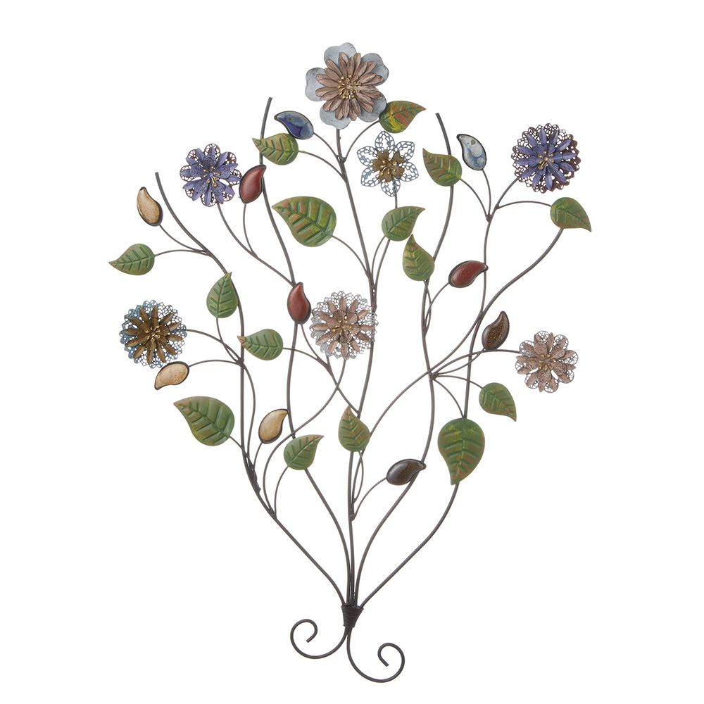 アイアン ウォールデコ フラワー 71972