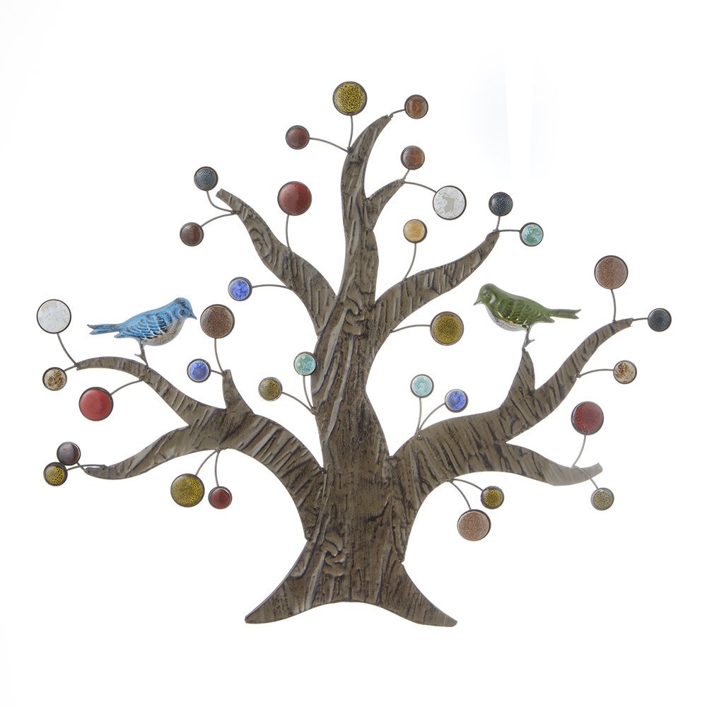 アイアン ウォールデコ バード＆ツリー 71976