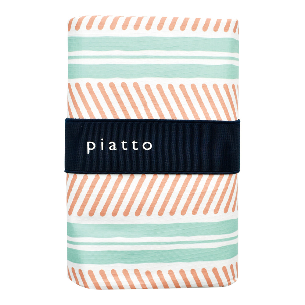 piatto レジャーシート ラインボーダー ミント 150×90cm