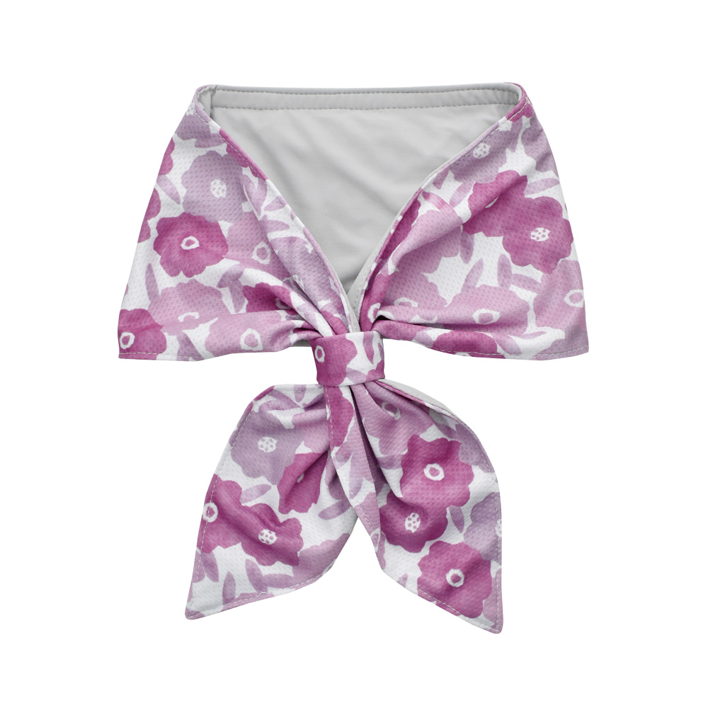 FLEUR クールスカーフ 花柄 ピンク