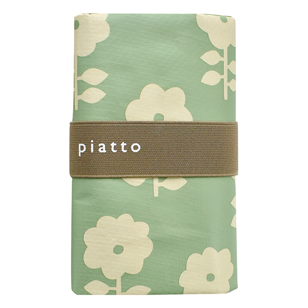 piatto レジャーシート フラワー グリーン 150×90cm